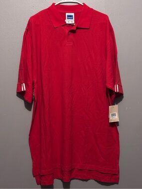 NWT adidas Men’s Red & White Polo Shirt